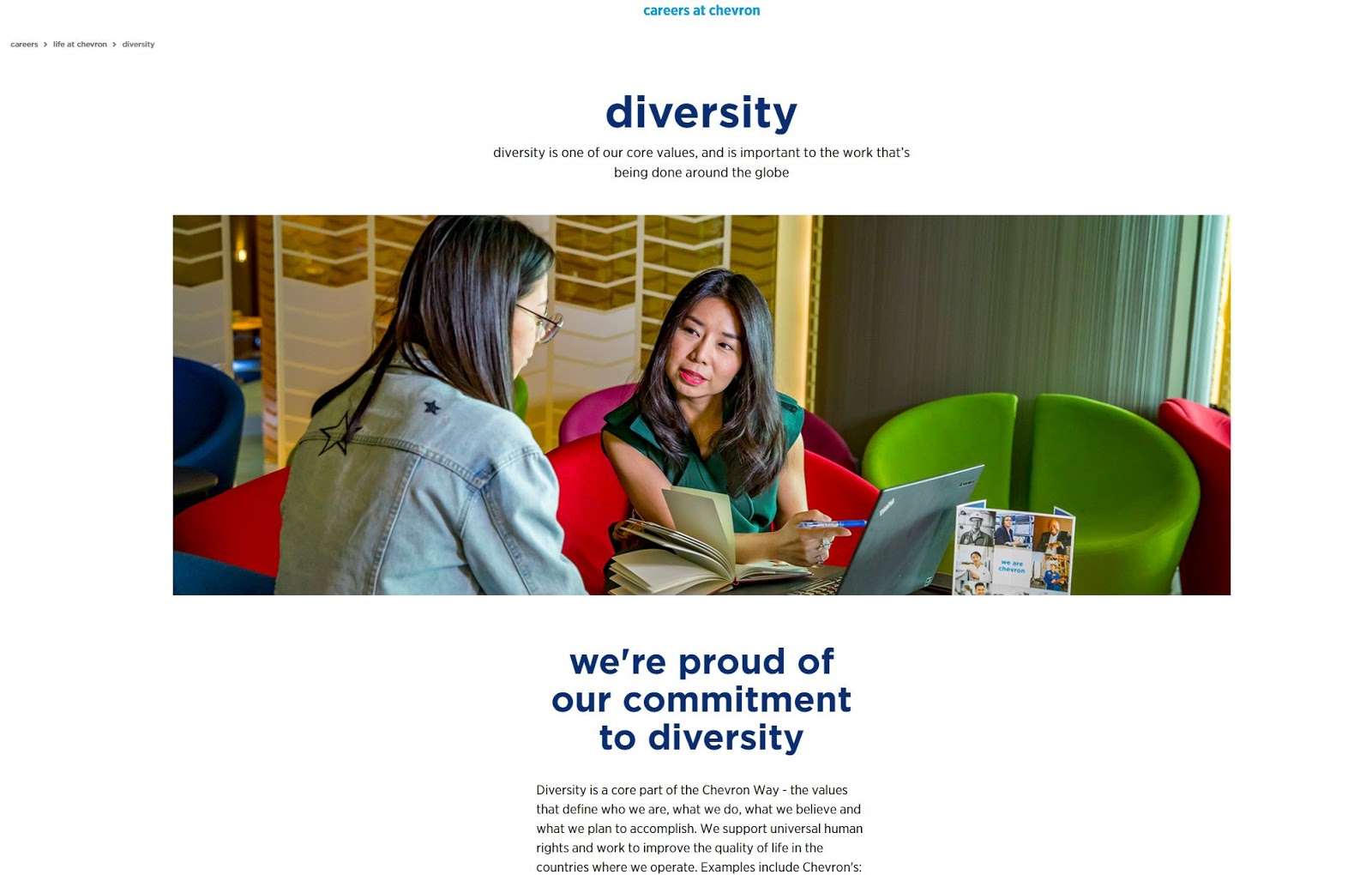 Workplace diversity example