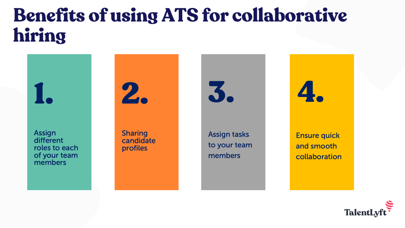 Benefits of using ATS for collaborative hiring